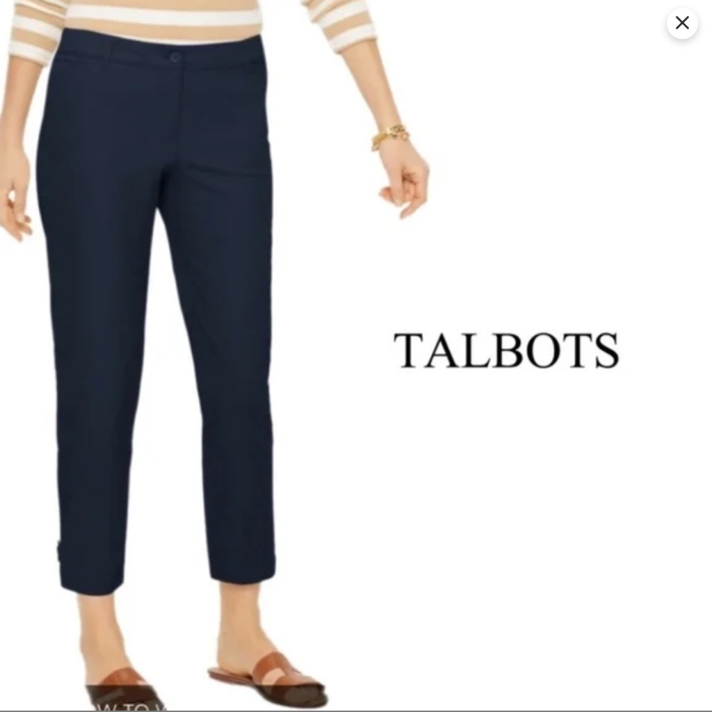 Talbots Perfect Crop Pant Khaki (Tan) Size 12